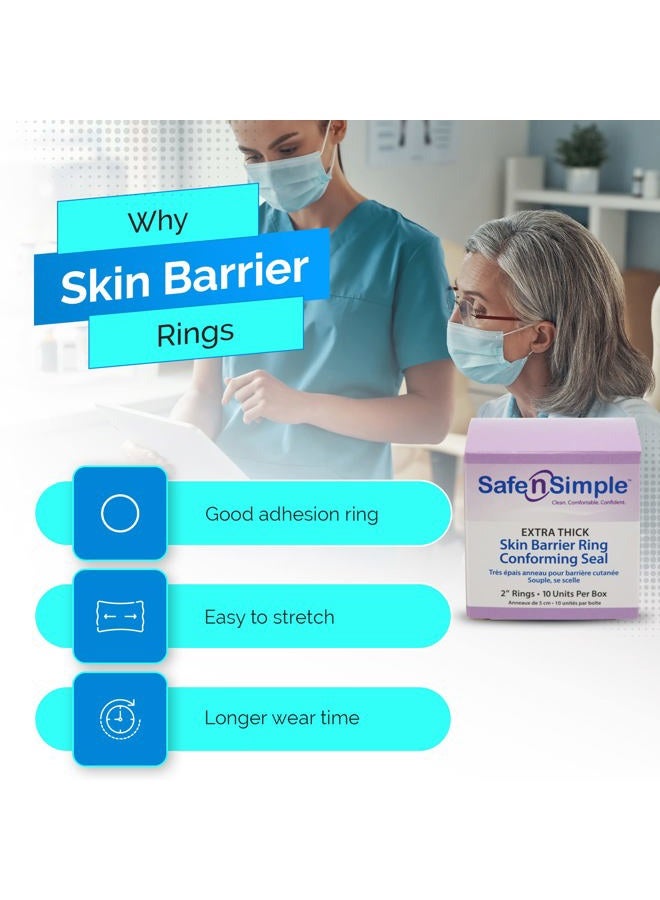 Safe n Simple n' Integrity Extended Wear Barrier Rings, 2 Inch, 20 Count - Image 4