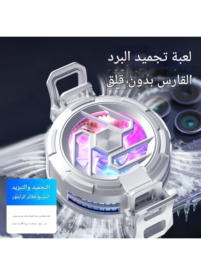 الطراز الأسود - مبرد الهاتف شبه الموصل البارد، مع مشبك خلفي مغناطيسي، طاقة عالية، مناسب لجميع الهواتف - Image 2