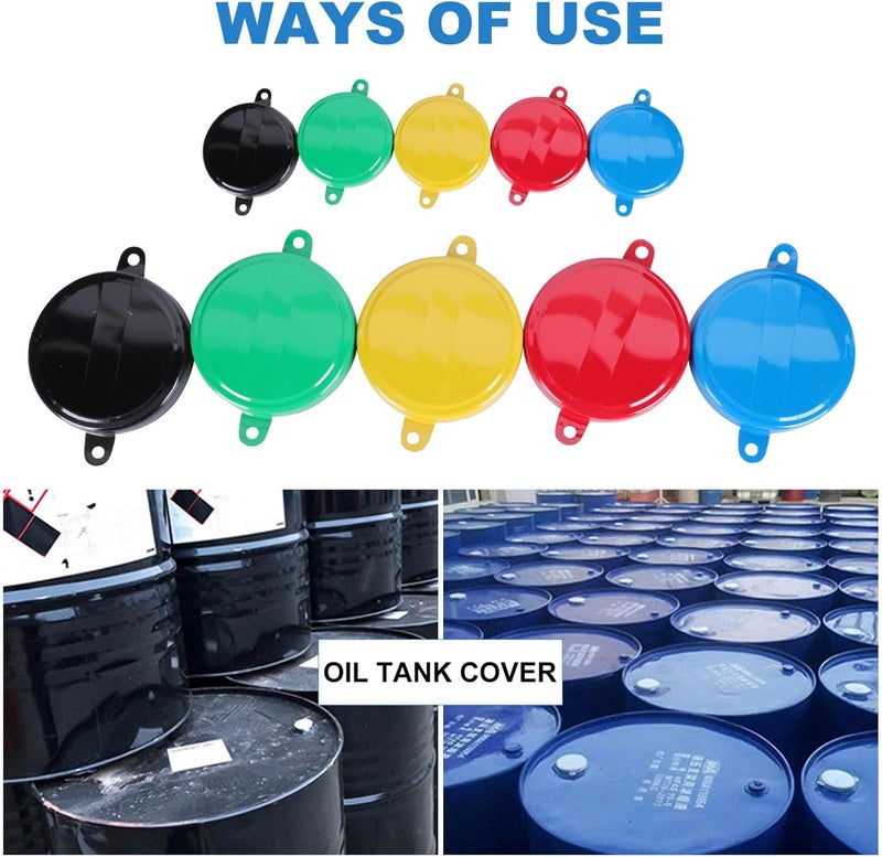 40pcs Iron Bucket Seal Covers Drum Lids for Barrels Rain and Leak Protection Easy to Install with Smooth Finish - Image 3