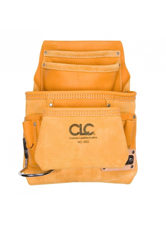 Custom Leathercraft CLC Custom Leathercraft I933 Carpenter's Nail and Tool Bag, Top Grain, 10-Pocket  - Image 2