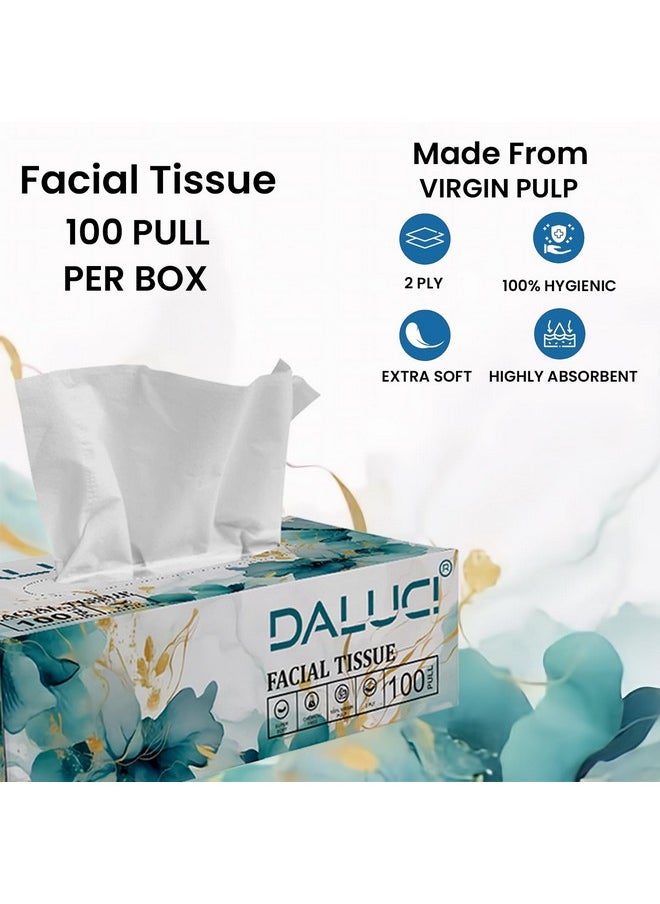 DALUCI 2 Ply Facial Tissue Box Car Tissue (5 Boxes (500 Pulls))  - Image 2