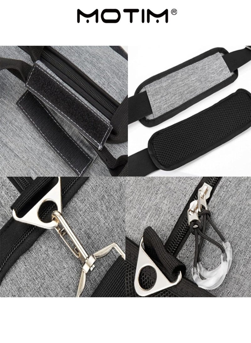 موتيم حقائب رياضية حقيبة تدريب رياضية رجالية حقائب من القماش الخشن للسفر مع جيب مبلل وحجرة أحذية للسباحة صالة الألعاب الرياضية (مقاس 53 * 25 * 27 سم) - Image 3