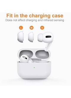 Beauenty 12 Pieces Replacement Ear Tips  for AirPods Pro1,2, Silicon Earbuds Tips Hole, Fit in The Charging Case  - Image 2