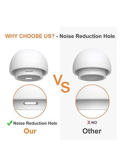 Beauenty 12 Pieces Replacement Ear Tips  for AirPods Pro1,2, Silicon Earbuds Tips Hole, Fit in The Charging Case  - Image 3