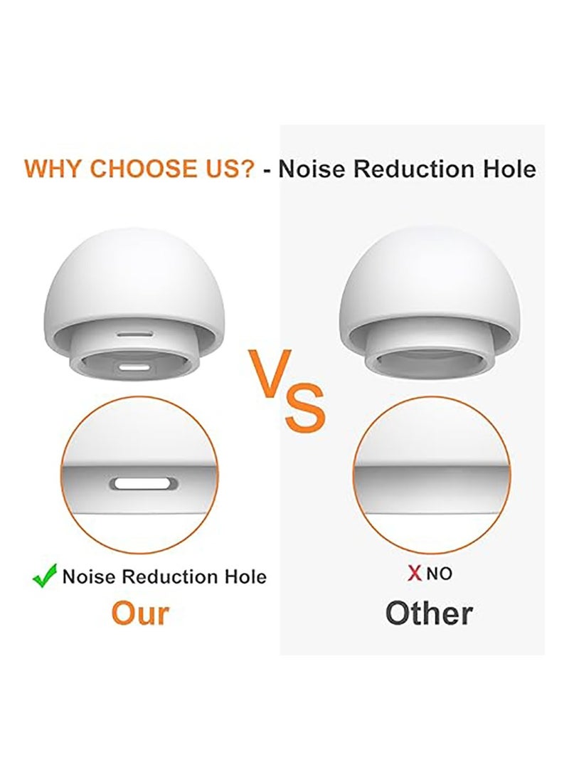 Beauenty 12 Pieces Replacement Ear Tips  for AirPods Pro1,2, Silicon Earbuds Tips Hole, Fit in The Charging Case  - Image 3