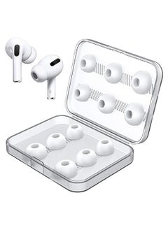 Beauenty 12 Pieces Replacement Ear Tips  for AirPods Pro1,2, Silicon Earbuds Tips Hole, Fit in The Charging Case  - Image 1