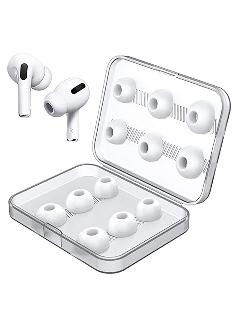 Beauenty 12 Pieces Replacement Ear Tips  for AirPods Pro1,2, Silicon Earbuds Tips Hole, Fit in The Charging Case  - Image 1