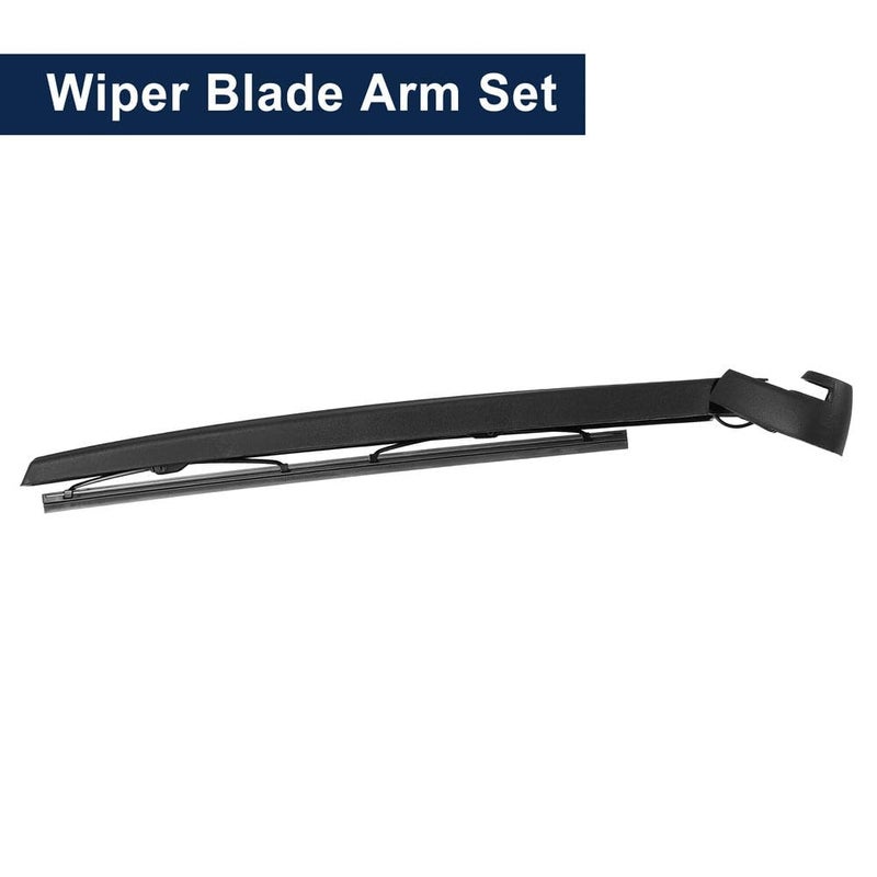 Rear Wiper Arm Kit: Black Wiper Arm Replacement - Rear Wiper Blade Kit for Hatchback & Compact Car Automotive Wiper Parts - Image 2