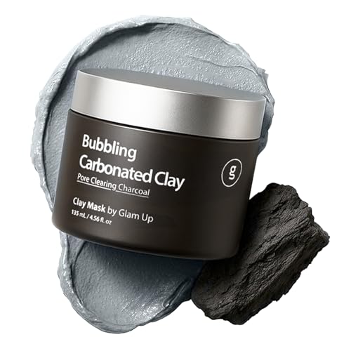 GLAM UP Clean Bubbling Carbonated Clay Mask for Face Purifying- Blackhead Remover, Peel Off, Pore Clearing, Deep Cleansing, Detoxing Bubble Clay Mask, Vegan 135ml (4.56 Fl Oz) - Image 1