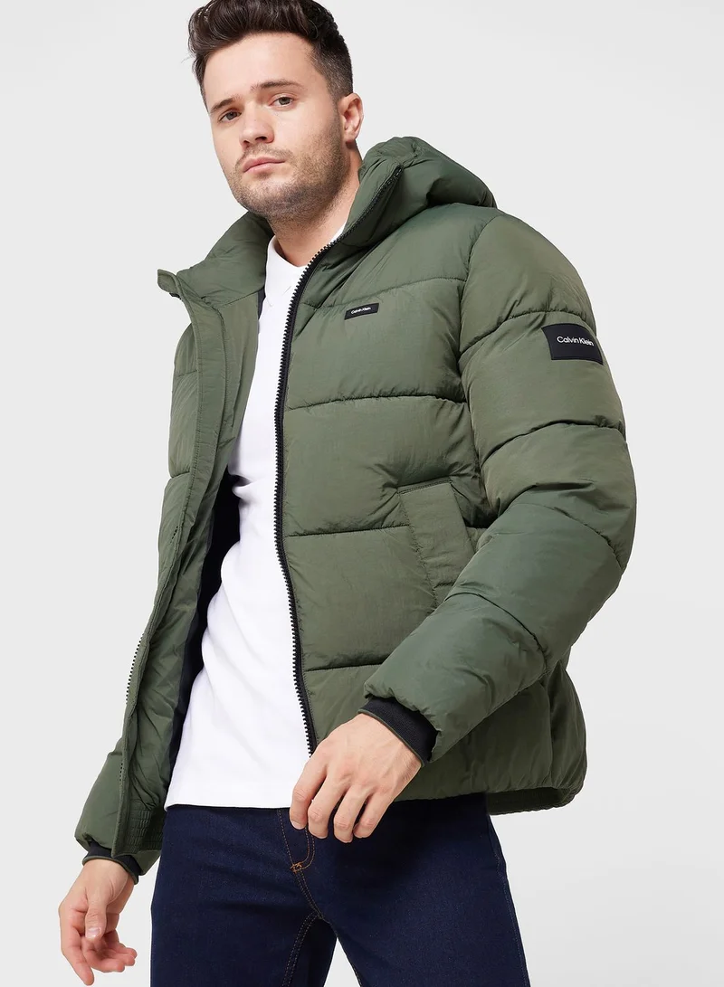 CALVIN KLEIN Zipper Quilted Jacket