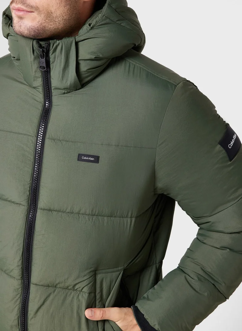 CALVIN KLEIN Zipper Quilted Jacket