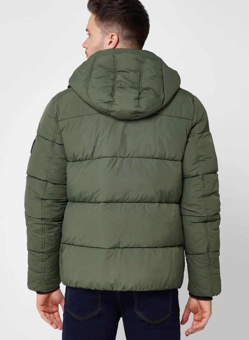 CALVIN KLEIN Zipper Quilted Jacket