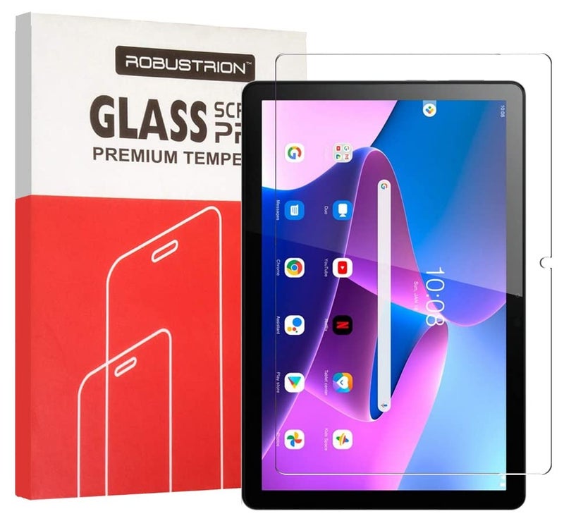 Robustrion Anti-Scratch & Smudge Proof Tempered Glass Screen Protector for Lenovo Tab M10 FHD 3rd Gen 10.1 inch - Image 1