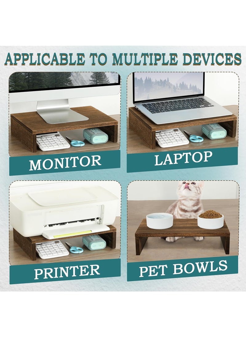 Streema Art Streema art 142 in Solid Wood Monitor Stand Riser Monitor Riser for LaptopScreenComputer Desk Organizer Shelf for Kitchen Home Office 36x24x83cm 1 PC  - Image 3