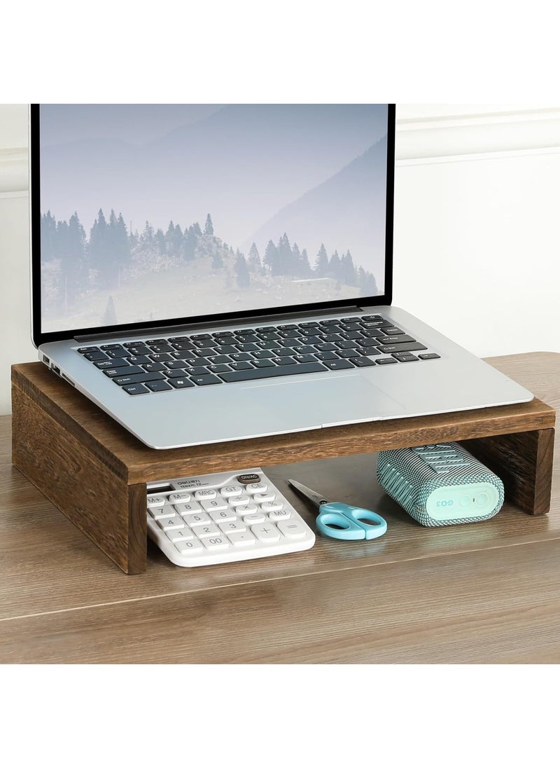 Streema Art Streema art 142 in Solid Wood Monitor Stand Riser Monitor Riser for LaptopScreenComputer Desk Organizer Shelf for Kitchen Home Office 36x24x83cm 1 PC  - Image 1