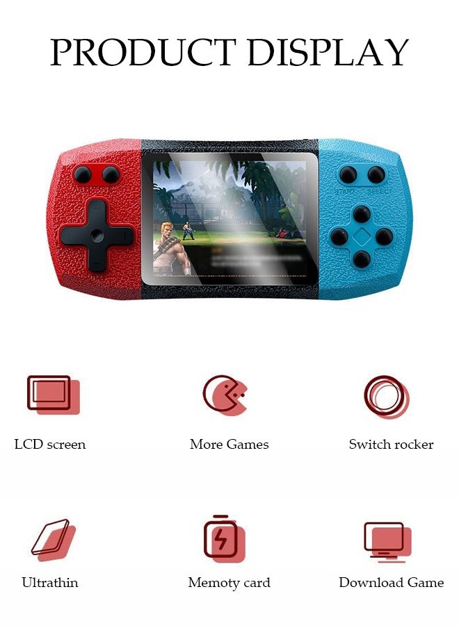 Handheld Game Console，High Definition Color Screen Mini Portable Game Console，620 Classical Games，With 3.0 Inch Color Screen And Rechargeable Battery，Can Connect To TV