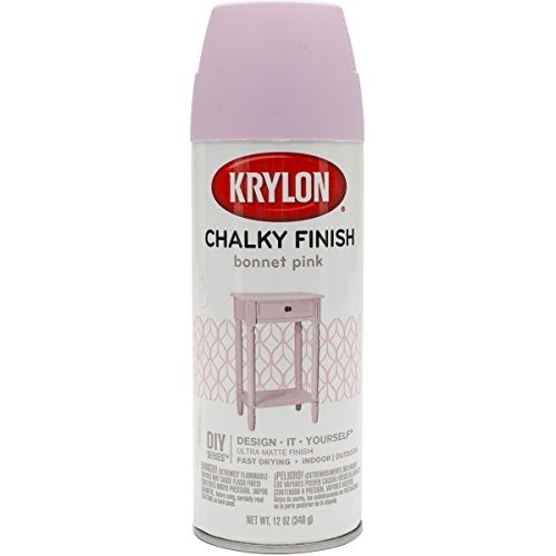 Krylon K04116000, Bonnet Pink, K04116007 Chalky Finish Spray Paint, 12 Ounce, (Pack of 1) - Image 1