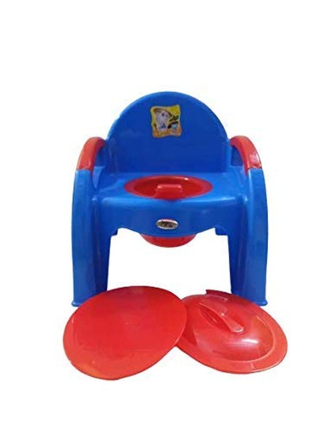 Nabhya Baby Toilet Training Chair Potty Seat with Upper Closing Lid and Removable Bowl Potty Seat (for 6-24 Month Babies) (Blue) - Image 2