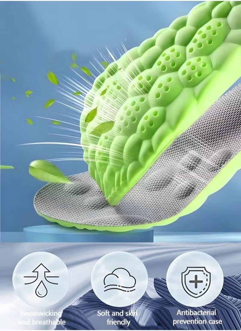 XiuWoo - Breathable Sports Shoes Insole,Providing Excellent Shock Absorption and Cushioning for Feet Relief, Comfortable Insoles Men and Women Shoe Accessories - Image 1
