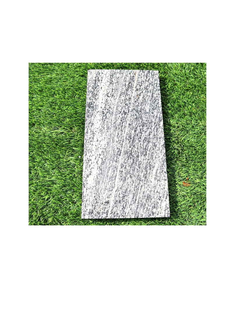 كنب أحجار متدرجة للحدائق مقاومة للانزلاق مستطيلة باللون الرمادي - Image 1