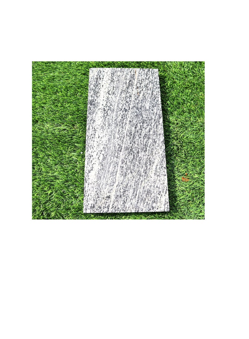 كنب أحجار متدرجة للحدائق مقاومة للانزلاق مستطيلة باللون الرمادي - Image 3