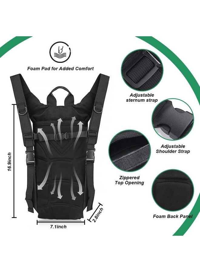 Proberos¬Æ Advanced 3L Hydration Backpack with Water Bladder - Tactical, Leak-Proof & BPA-Free, Ideal for Hiking, Biking & Running, Durable Oxford & Nylon Material, Insulated, Multi-Carry Options - Image 4