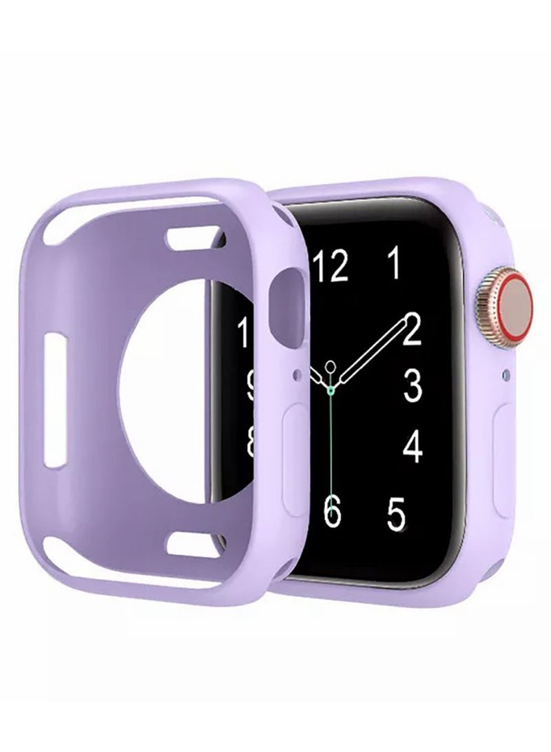 Silicon Case For Apple Watch Series 7 45mm - Purple - Image 1