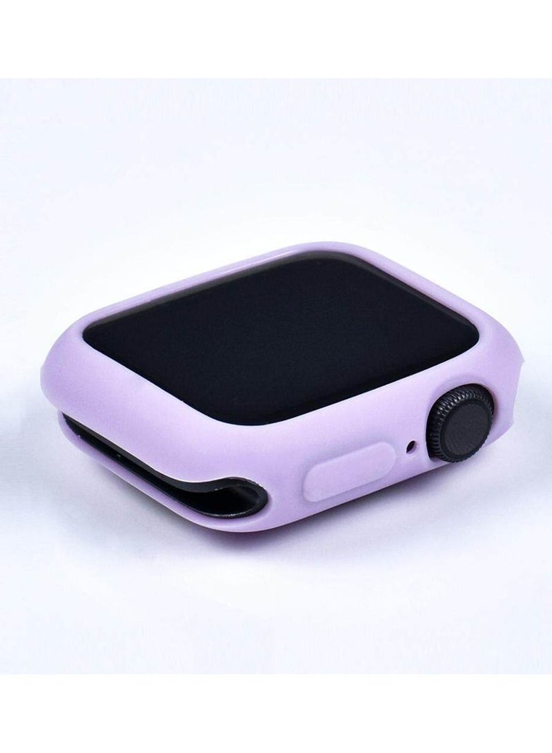Silicon Case For Apple Watch Series 7 45mm - Purple - Image 2