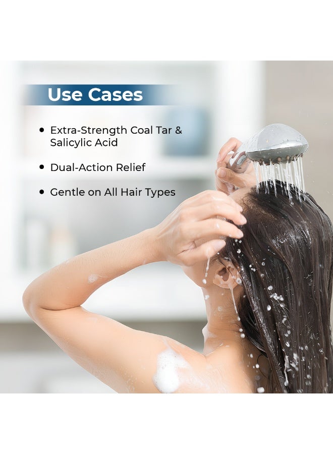 Dermatar - Extra Strength Therapeutic Hair Shampoo | Coal Tar & Salicylic Acid Formula | Treats Stubborn Dandruff | Dermatitis & Scalp Scaling | Dryness & Itchy Flaky Scalp | Long-Lasting Relief | 200ml - Image 5