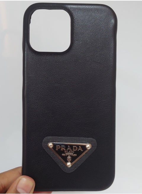 Prada IPhone 13 Pro Max Case with stylish Prada Design Black Colour