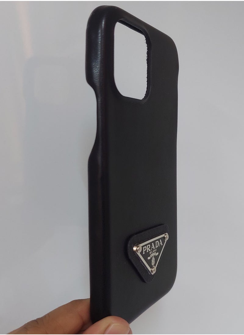 Prada IPhone 13 Pro Max Case with stylish Prada Design Black Colour