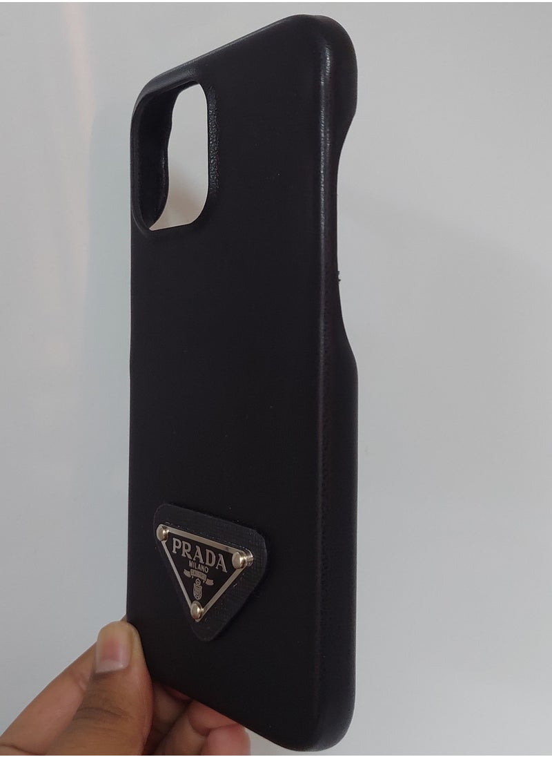 Prada IPhone 13 Pro Max Case with stylish Prada Design Black Colour