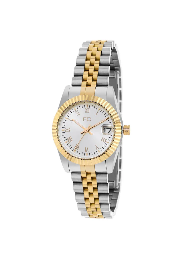 فرنش كونكشن 32mm Women's Quartz Watch with Silver Dial