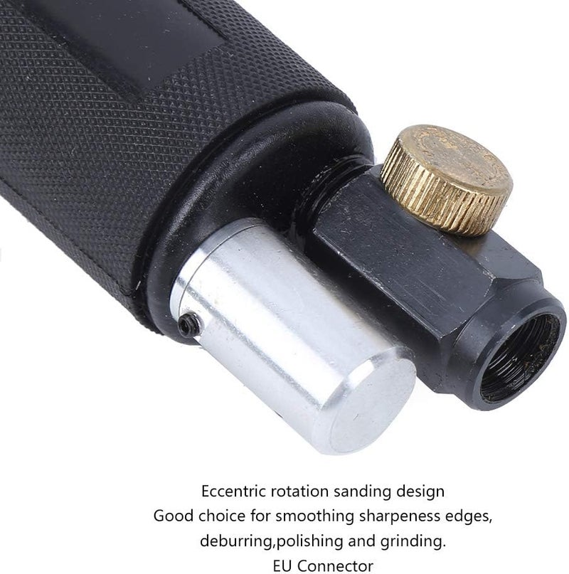 Air Polishing Machine Pneumatic Polisher, Air Sander Machine with Pressing Switch, Lightweight Handheld Tool for Deburring Grinding Polishing with EU Connector - Image 5
