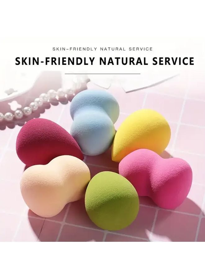 إسفنجة مكياج عشوائية اللون للاستخدام المزدوج الرطب والجاف لتطبيق الأساس وكريم BB والبودرة - Image 5