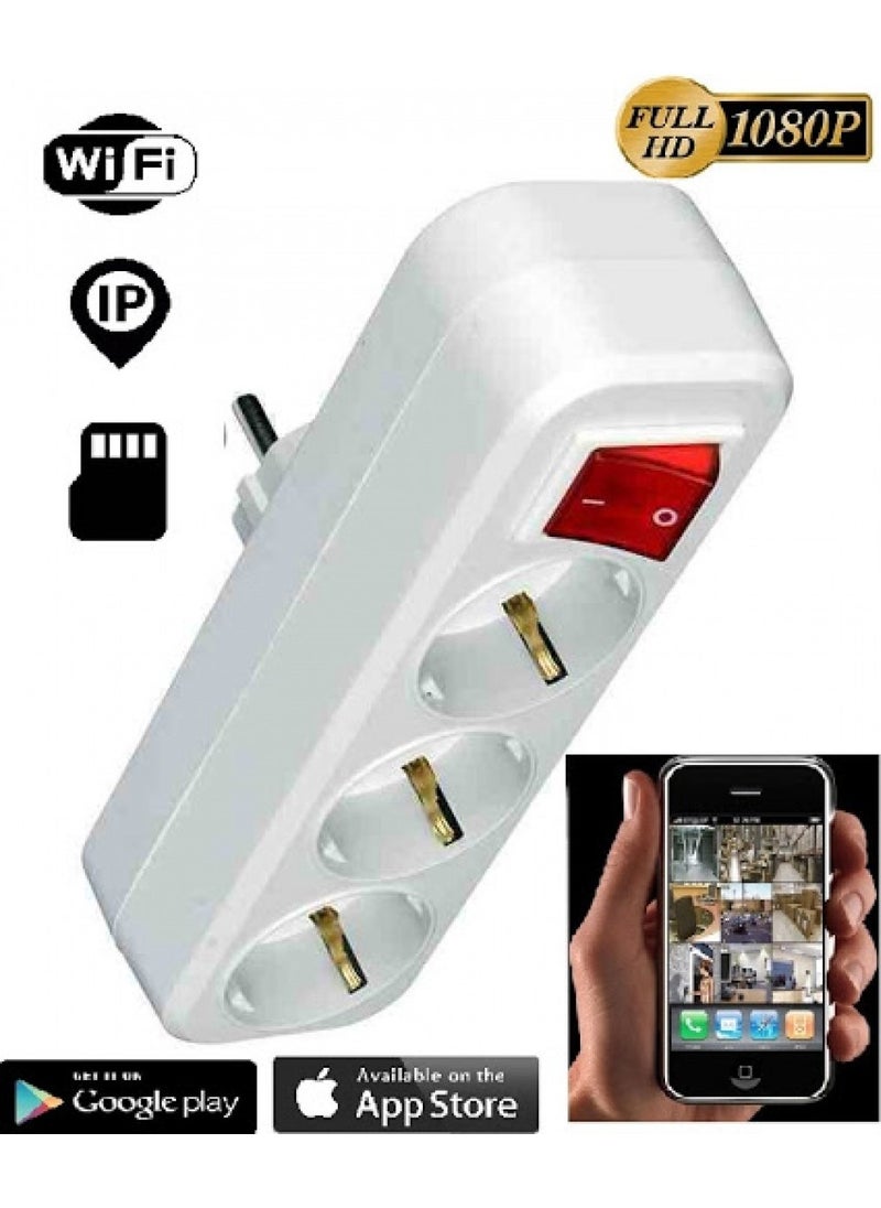 Wificam - 3-way Socket Camera Remote Monitoring No Charging Problem Memory Card Gift - Image 1