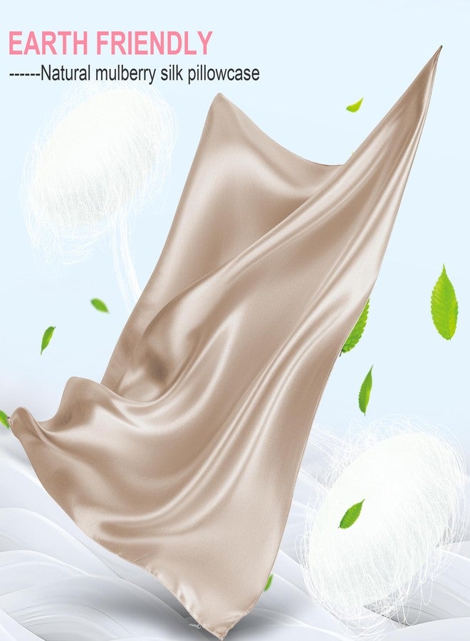 LYSHIN Mulberry Silk Pillow Cases 2 Pack King Size 20x36 Inches with Hidden Zipper, Ultra Smooth and Soft Breathable Cooling Silk Satin Pillowcase Set of 2, Better for Hair and Skin, Gifts for Women Men - Image 2