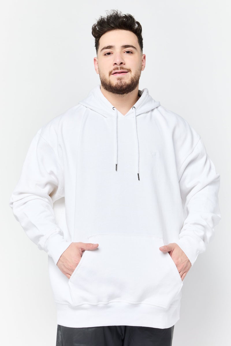 Champion Men Sportswear Fit Long Sleeves Outdoor Hoodie, White  - Image 1