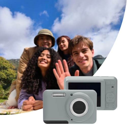 Tedubax Case for Kodak PIXPRO FZ55,FZ55 Accessories,Soft Silicone Protective Case,Comes with 2 Screen Protectors and 1 Wrist Strap - Grey - Image 3