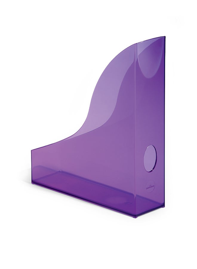 Translucent A4 Document Storage Rack with Grip Hole for Easy Handling, Made in Germany | File Storage Rack for Catalogues & Brochures, Compact A4 Organizer