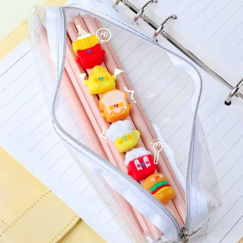DEOXY 12 Pcs Food Mini Erasers for Kids,Stylish Eraser, Rubber Pencil Eraser, Return Gift, Stationary Set for Kids Boys & Girls (KK-7945) - Image 2