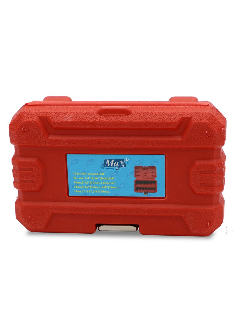 ماكس جيرماني مجموعة أدوات إزالة الصواميل 460-K13A من ماكس جيرماني، 13 قطعة - Image 3