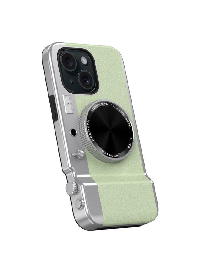 اس-توب جراب لهاتف iPhone 13 ثلاثي الأبعاد بتصميم ريترو مزود بكاميرا بلوتوث وغطاء مرآة Magsafe - Image 1