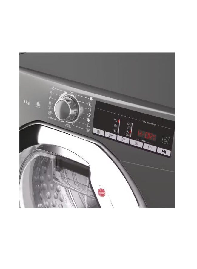 هوفر Tumble Dryer Front Loading 8 Kg Silver HLEC8TCER-ELA HLEC8TCER-ELA Silver - Image 5