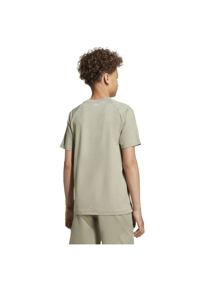 Adidas J Gt Pz Tee Beige T-Shirt (Short Sleeve) T-Shirts For Kids