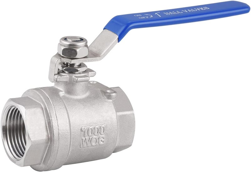 1" NPT ball valve,304 Stainless Steel full port ball valve for Water, Oil, and Gas - Image 1