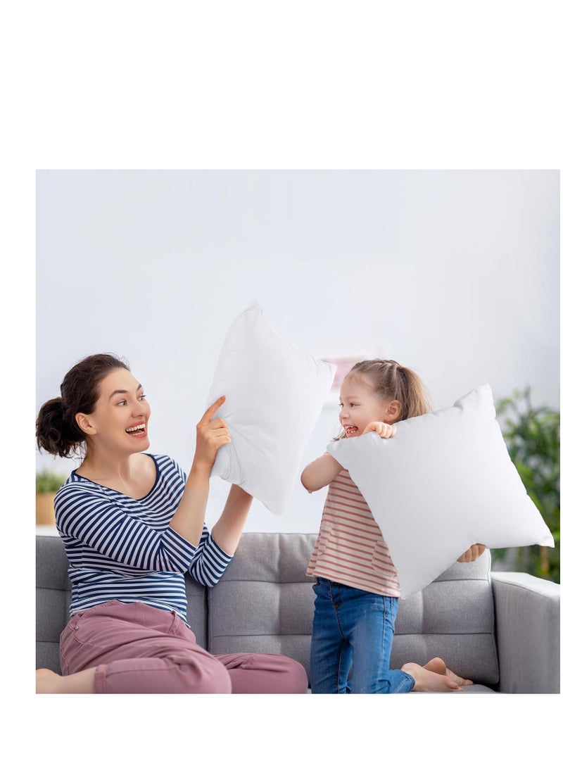 Utopia Bedding Throw Pillows Insert (Pack of 2, White) - 18 x 18 Inches Bed and Couch Pillows - Indoor Decorative Pillows - Image 5