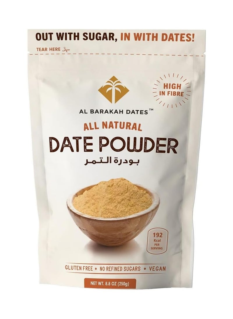 AL BARAKAH DATES Natural Date Powder, Gluten Free, 250g 