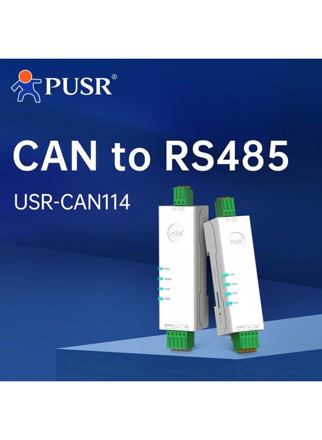 PUSR RS485 to CAN Converter CAN-Bus to Serial Port 5 Operating Data Filtering up to 14 Filter Sets USR-CAN114 - Image 2