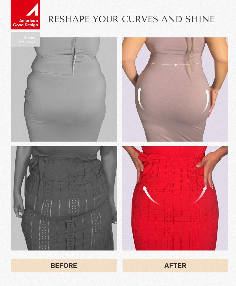 SHAPELLX Shapewear Tummy Control High Waisted Shapewear Body Shaper Shorts Shapewear for Women Tummy Control Slip Shorts Butt Lifting Shapewear Higher Power Shorts (Brown, XX-Large) - Image 5